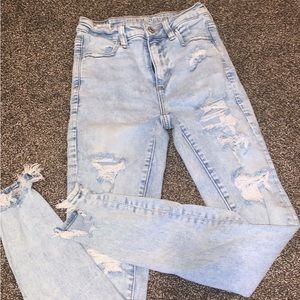 American eagle light wash next level jeans